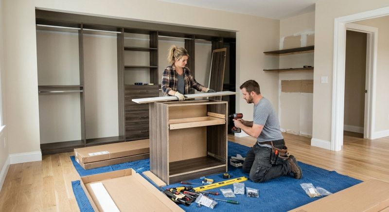 Mudroom Closet Installation in Winston Salem, NC